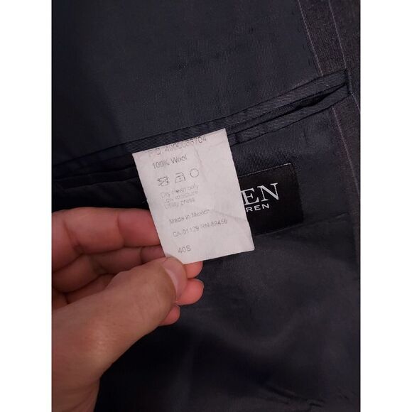 Lauren Ralph Lauren Blazer Mens 40S Short Slim Fit 100% Wool Pin Stripe Casual - Picture 3 of 14